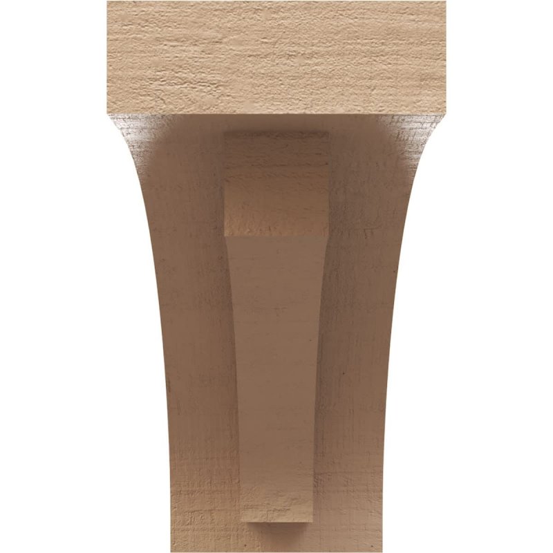 Ekena Millwork 3 W X 9 D 6 H Series Classic Rivera Rough Cedar Woodgrain Timberthane Corbel Primed Tan