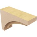 Ekena Millwork 3 W X 9 D 6 H Series Classic Rivera Rough Cedar Woodgrain Timberthane Corbel Primed Tan
