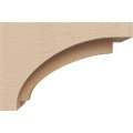 Ekena Millwork 3 W X 9 D 6 H Series Classic Rivera Rough Cedar Woodgrain Timberthane Corbel Primed Tan