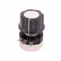 Aexit 3 Pin Control Electrical B105 Rotary Wirewound Potentiometer Adjustable Resistance