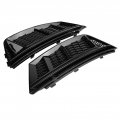 Fog Lamp And Assembly Light Cover A4 B9 For S4 Style Glossy Black Front Bumper Grilles Audi 2017-2018