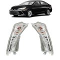 2 Pcs Front Fog Lights Lamps Assembly Replacement For Camry Xse Xle 2015 2016 2017 Drl Left And Right Side With Bezel Switch 