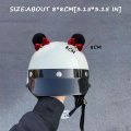 1 Pair Cute Bear Ears Helmet Horns Motorcycle Ski Snowboarding Decorations Accessories Style
