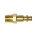 Interstate Pneumatics Cph1b 4 Inch Industrial Brass Coupler Plug X 1 Male Npt 