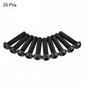 Uxcell M8x40mm Hex Socket Button Head Cap Bolts Screws Carbon Steel 25pcs
