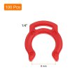 100pcs 1 4 Inch Locking Clip For Ro Water Filtration Systems Tube Quick Connect Lock Clamps Fitting Replacement Parts Red