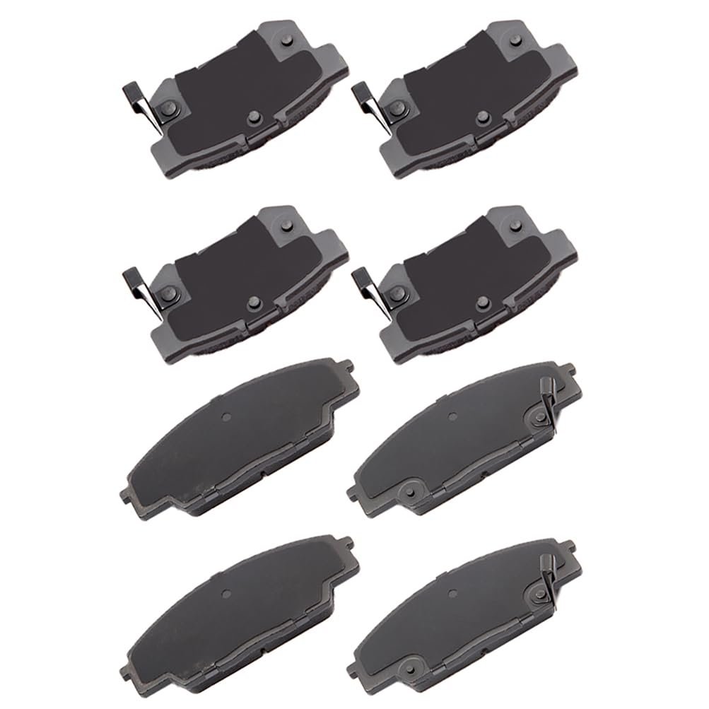 D537 D829 Brake Pads Front And Rear Disc Pad Set 8pcs For Honda Civici S2000 Acura Csx Type S Rsx S Ceramic With Hardware