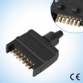 Kimiss Australian 7 Pin Flat Male Trailer Socket Plug 7-pin Connector Adapter With Plastic Gap For Caravan Truck Rv Boat
