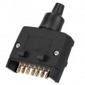 Kimiss Australian 7 Pin Flat Male Trailer Socket Plug 7-pin Connector Adapter With Plastic Gap For Caravan Truck Rv Boat