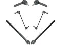 Tie Rod End And Sway Bar Link Kit 6 Piece For 2009 To 2018 Dodge Journey Front Inner Outer Rods With Links 