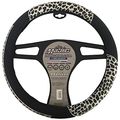 Majic Steering Wheel Cover Universal Fit- Comfortable Under All Weather Conditions Zebra Print 