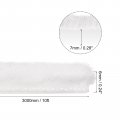 Uxcell Weather Stripping Brush 10ft L X 28 W 0 24 H Self-adhesive Seal Weatherstrip Sweep White For Door Window