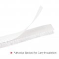 Uxcell Weather Stripping Brush 10ft L X 28 W 0 24 H Self-adhesive Seal Weatherstrip Sweep White For Door Window