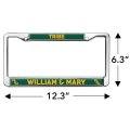 William Mary Griffin Logo Full Size Standard License Plate Metal Frame