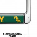 William Mary Griffin Logo Full Size Standard License Plate Metal Frame