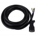 Ocpty 7 Way Plug Trailer Wire 15 Foot All Weather Heavy Duty Rv Light Cable Power Cord For 5th Wheel