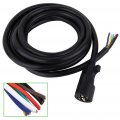 7 Way Plug Trailer Wire 15 Foot All Weather Heavy Duty Rv Light Cable Power Cord For 5th Wheel