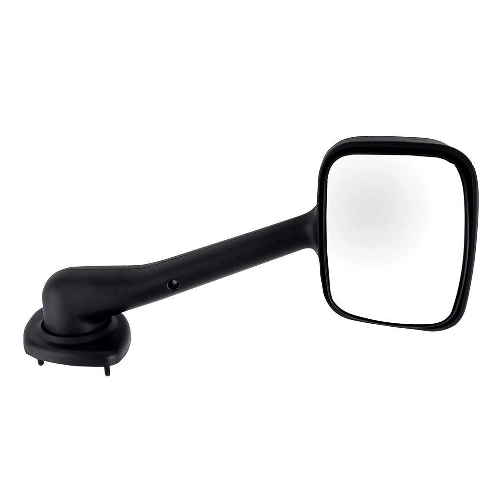 Left Towing Mirror For Freightliner Cascadia 2008 2009 2010 2011 2012 2013 2014 2015 2016 Manual Adjustment With Black Housing
