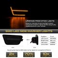 Vipmotoz Full Led Strip Front Side Marker Lights Fender Parking Lamps Compatible With 2011-2015 Chevrolet Cruze 2016 Limited
