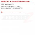 Vipmotoz Full Led Strip Front Side Marker Lights Fender Parking Lamps Compatible With 2011-2015 Chevrolet Cruze 2016 Limited
