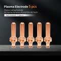 5pcs Pch62 102 Plasma Electrode 9-8407 For Thermal Dynamics Pch Pchm-62 Cutting Torch Consumables