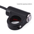 Motorcycle Handlebar Switch 7 8 22mm Mount Push Button Weatherproof Control Headlight Brake Fog Lights On Off B