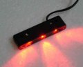 Red Led Map Light Under Panel Footwell Lighting For Autos Boats Rvs Trucks And Aircraft 12v Dimmable Compact Plastic Housing 