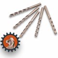 3 8 In Hss Cobalt Drill Bits 5 Pack 135 Degrees Split Point Three Flute For Hardened Stainless Steel Cast Iron And Hard Metal 