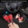 New 12 8 Pin Connector Cable Adaptor Fit For Chrysler Autel Maxisys Replaces Part Cr12-8-001 Mschry128 Version