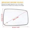 Uxcell 1 Pair Car Driver Passenger Side Mirror Glass Replacement W Backing Plate For Ram 1500 2500 2011-2018 Dodge No