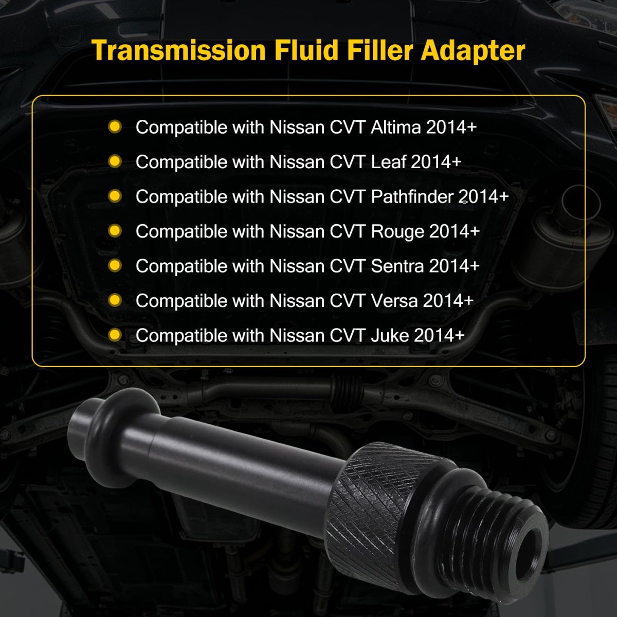 Transmission Fluid Filler Adapter For Nissan Cvt Rouge 2014 Plus Aluminium Alloy M12 X 1 25mm Fill Tool Model Blue-8195-6