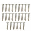 G-plus Chrome Headlight Bezel Marker Grille Trim Screws Kit Silver Stainless Steel Thread 8 Length 13 16 Torx Pan Head With A 9