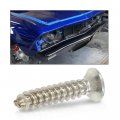 G-plus Chrome Headlight Bezel Marker Grille Trim Screws Kit Silver Stainless Steel Thread 8 Length 13 16 Torx Pan Head With A 9