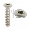 G-plus Chrome Headlight Bezel Marker Grille Trim Screws Kit Silver Stainless Steel Thread 8 Length 13 16 Torx Pan Head With A 9