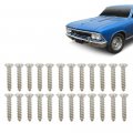 G-plus Chrome Headlight Bezel Marker Grille Trim Screws Kit Silver Stainless Steel Thread 8 Length 13 16 Torx Pan Head With A 9