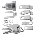L-1172c Mailbox Lock Cylinder Nickel Finish Replacement With Keys 