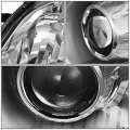 Chrome Housing Clear Corner Projector Headlight Lamps Tool Kit Compatible With Sienna 11-17