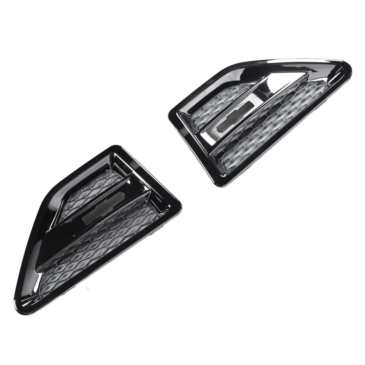Electroplated Side Vent Cover Trim Grill For Lr2 2007 2014 Abs Plastic Front Left And Right Exterior Decorative Vents 1 Pair