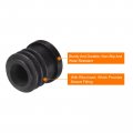 Uxcell 4pcs Plastic Threaded Tube Inserts With M6 Thread For 16mm 0 63 Od Round Adjustable Black Plug Caster Insert Chair End