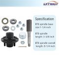 Trailer Hub Kit 4 On Inch And 1 Square Bt8 Spindle With Bearing