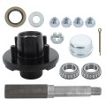 Trailer Hub Kit 4 On Inch And 1 Square Bt8 Spindle With Bearing 