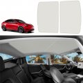 Motrobe Tesla Model Y Glass Roof Sunshade Front Rear Top Windows Sun Shade Won T Sag With Skylight Reflective Covers Gray Set 