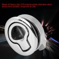 Acouto Boat Locking Latch 2 Inch Stainless Steel Round Deck Hatch Flush Pull Lock For Marine Yacht Rv