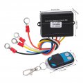 Wireless Winch Remote Control 75ft Switch 434mhz Receiver 12v 24v Universal For Car Atv Suv Truck