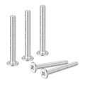 M3-0 5 X 25mm 20pcs Flat Round Head Screws 304 Stainless Steel Phillips Drive Machine Hardware Fastener For Furniture 