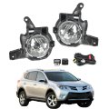 2 Pcs Front Fog Lights Lamps Assembly Replacement For Rav4 2013-2015 Left And Right Side 81210-60180 81220-60180 