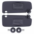 Motoku Pair Black Sun Visor For Chevrolet Cruze 2011-2019 3 Screws Hole Sunvisor Left Driver And Right Passenger Side