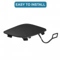 Uxcell Car Front Right Bumper Tow Hook Cover For Mercedes-benz E350 E500 E550 2010-2013 E250 2011-20133 No A2078850123 Black