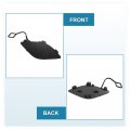 Uxcell Car Front Right Bumper Tow Hook Cover For Mercedes-benz E350 E500 E550 2010-2013 E250 2011-20133 No A2078850123 Black