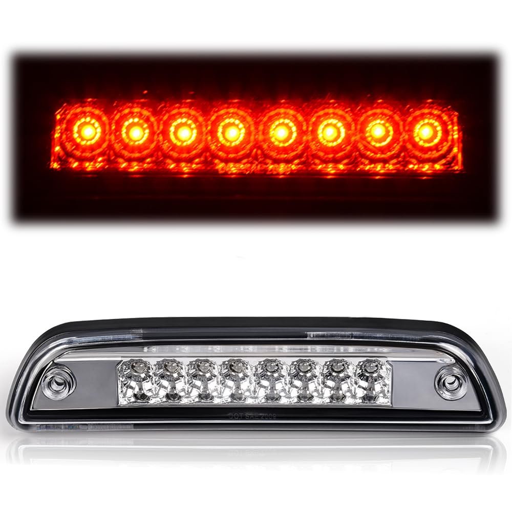 Led 3rd Brake Light For Toyota Tacoma 1995-2015 Clear Lens Housing High Mount Stop Cargo Waterproof Assembly